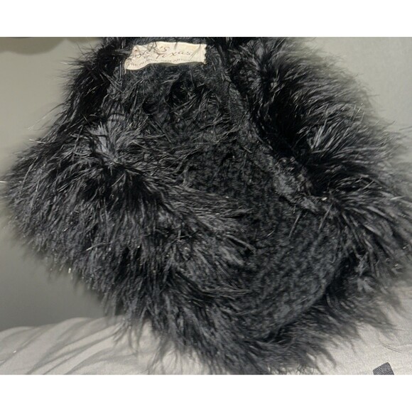Joske's Of Texas Vintage Black Marabou Feather Hat 50s 60s San Antonio - Picture 7 of 7